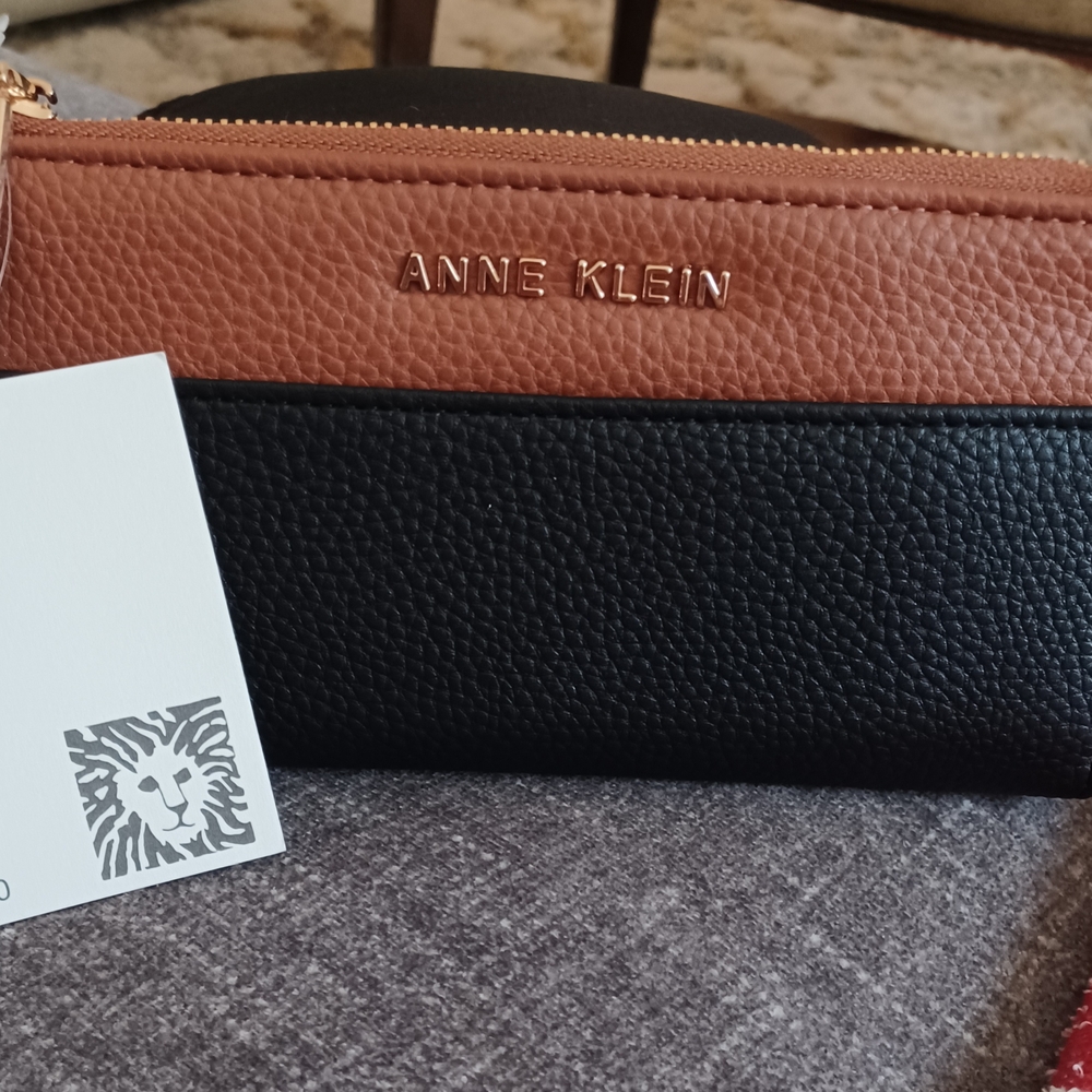 Anne Klein Brown and Black Wallet